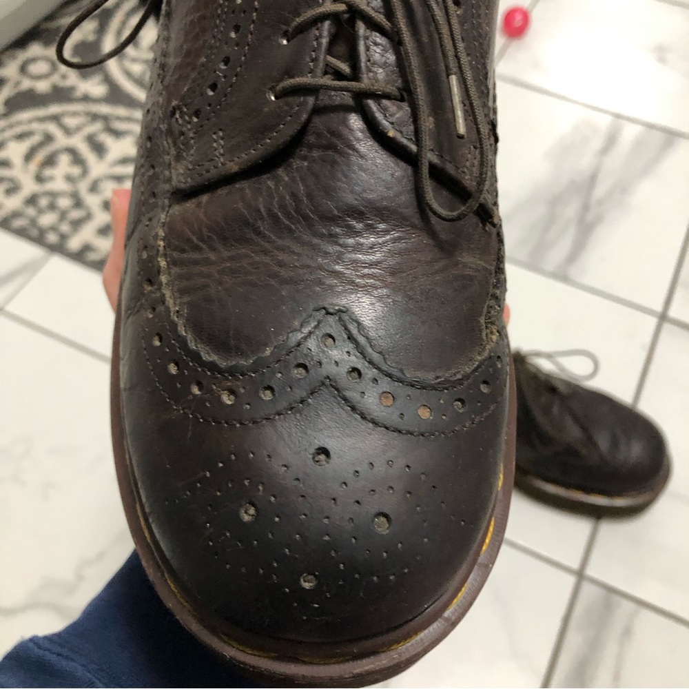 Dr. Martens 3989/34 Wingtip Brogue Platform Oxfords - Picture 8 of 16